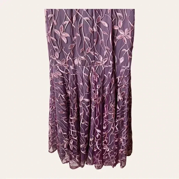 0459W. Js COLLECTION FORMAL DRESSS PINK AND LAVENDER IN COLOR SIZE 2 - Picture 12 of 15
